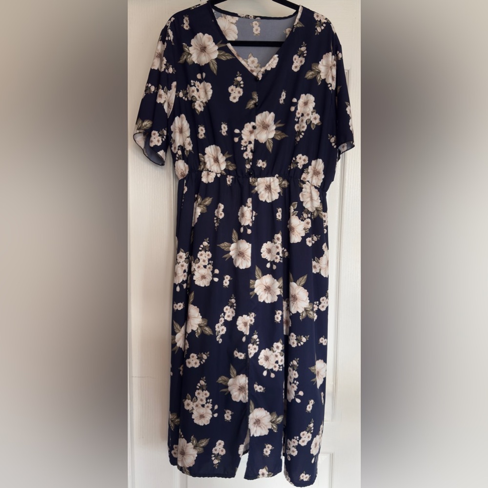 Floral Navy Dress